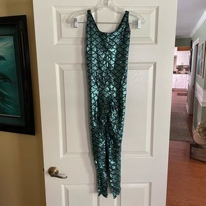 Blackmilk cat suit size XS mermaid print